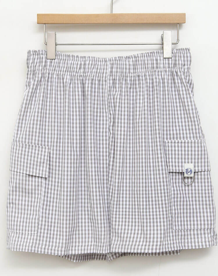 セットアップOK ギンガムチェック ゴルフ ショートパンツ