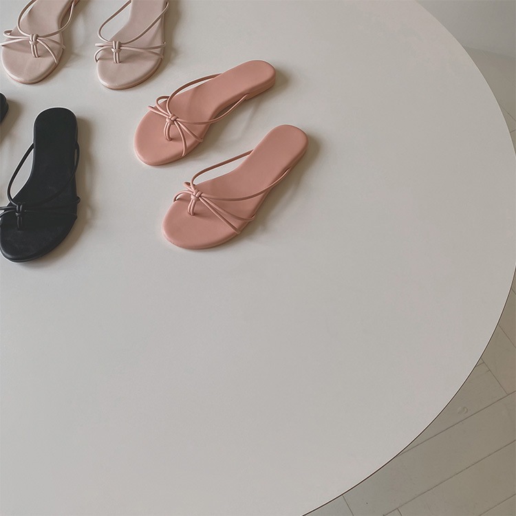 華奢ひも ツイスト ビーチサンダル