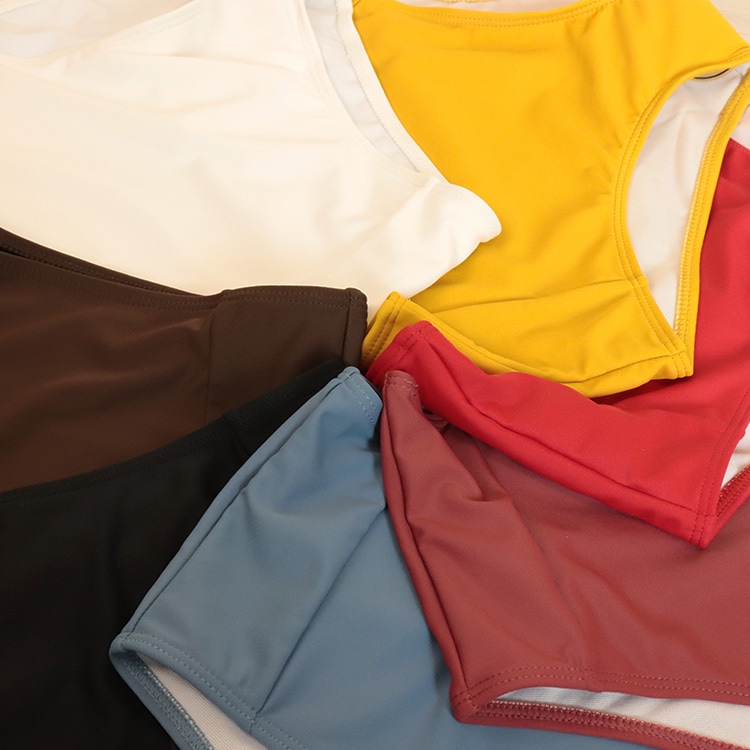 レースアップ バッククロス ハイウエスト ビキニ 水着