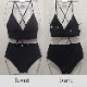 レースアップ バッククロス ハイウエスト ビキニ 水着