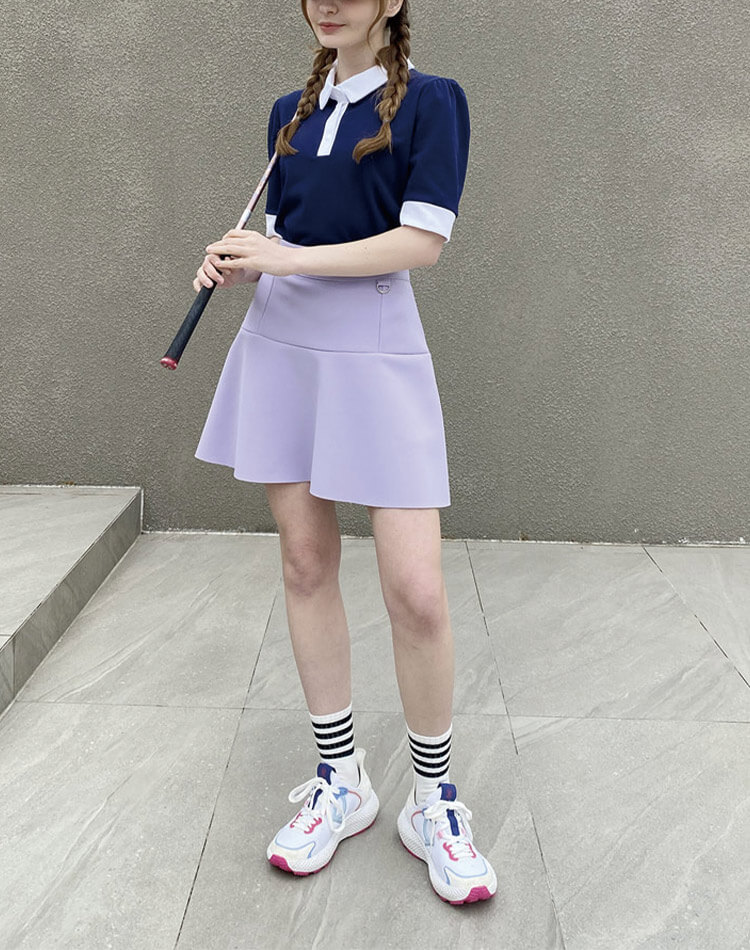 ゴルフ 韓国 Aライン フレア スカート