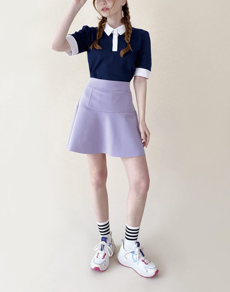 ゴルフ 韓国 Aライン フレア スカート