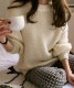9color ふんわり 厚手 ニット トップス

