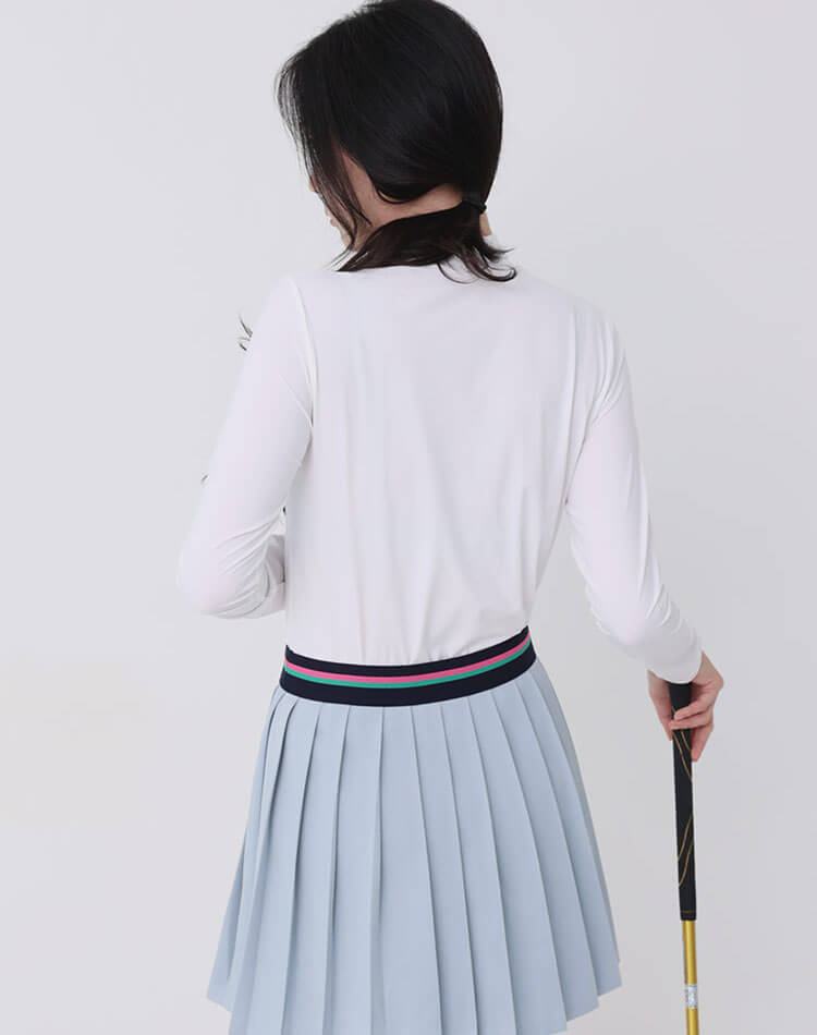 冷感 ハイネック Tシャツ ゴルフ レディース 長袖