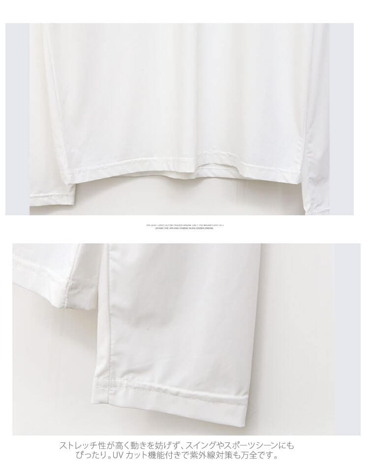 冷感 ハイネック Tシャツ ゴルフ レディース 長袖