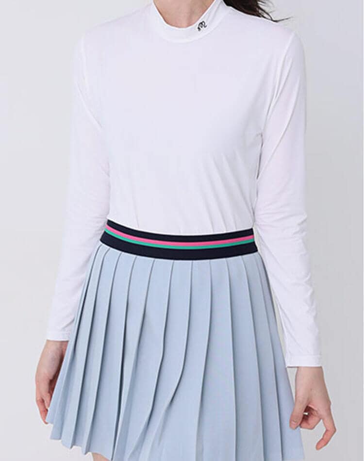 冷感 ハイネック Tシャツ ゴルフ レディース 長袖