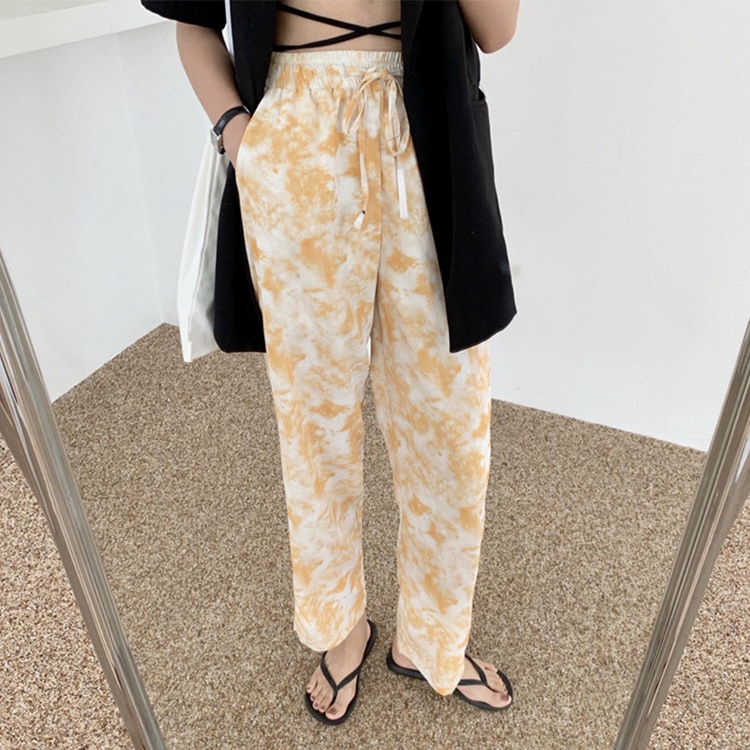 タイダイ ストレッチ ロングパンツ