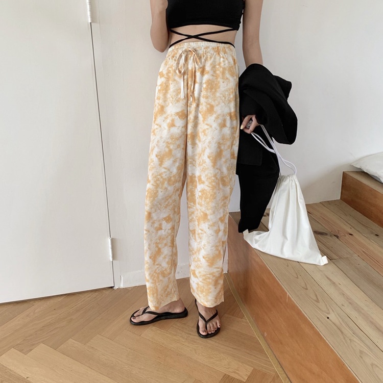 タイダイ ストレッチ ロングパンツ