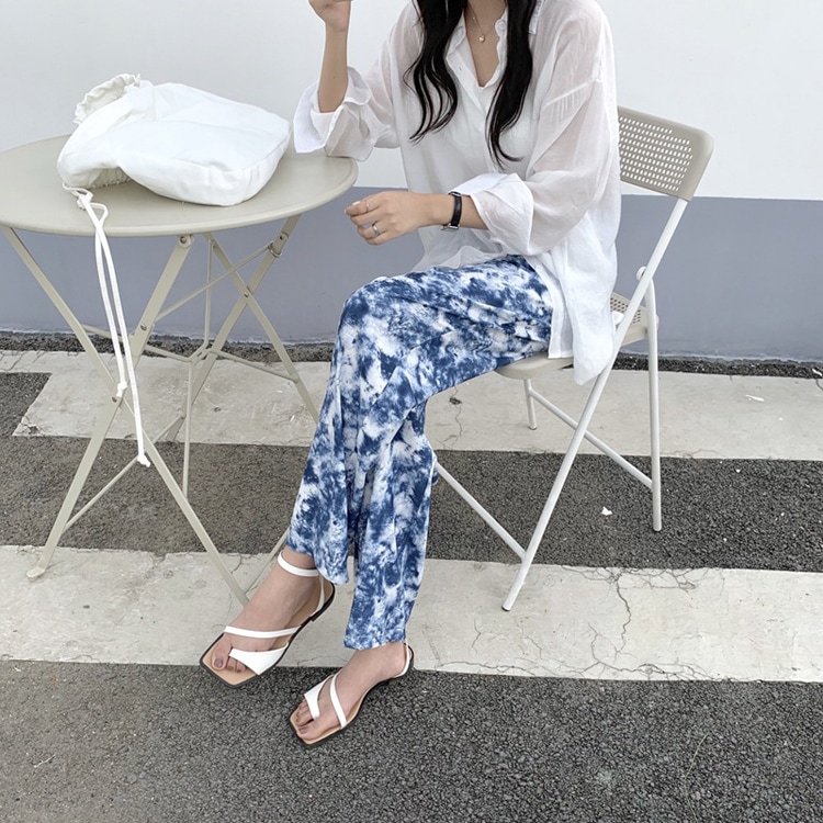 タイダイ ストレッチ ロングパンツ