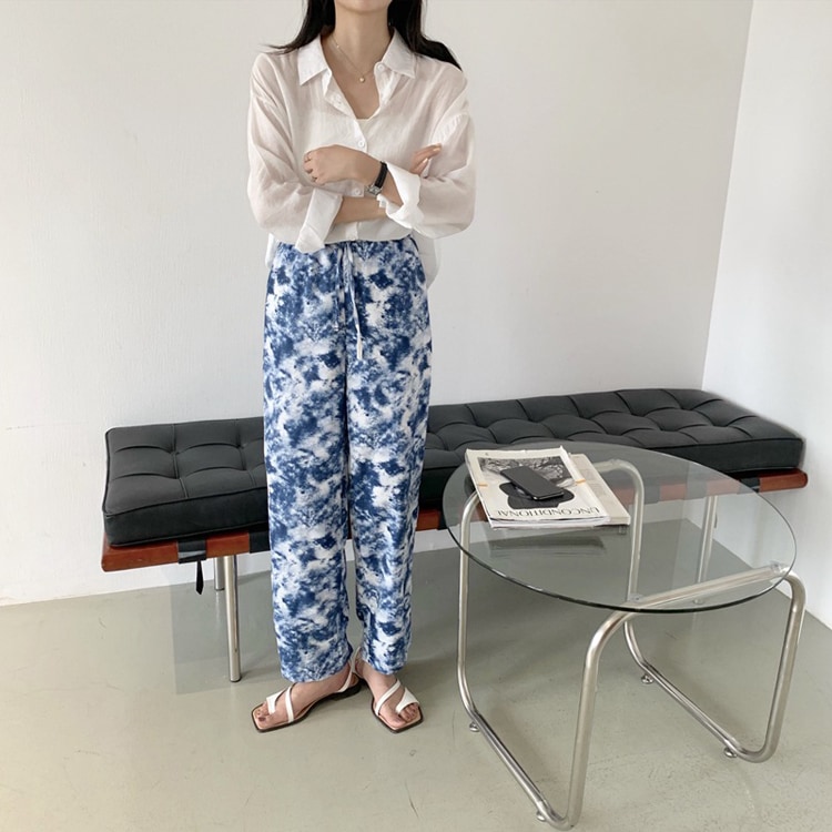 タイダイ ストレッチ ロングパンツ