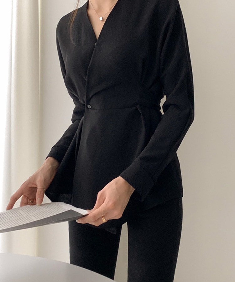 ウエストマーク カシュクール 長袖 ブラウス

