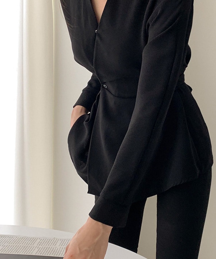 ウエストマーク カシュクール 長袖 ブラウス

