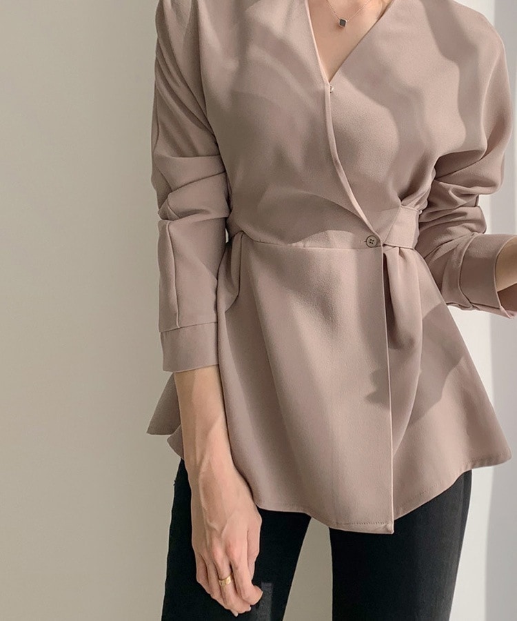 ウエストマーク カシュクール 長袖 ブラウス

