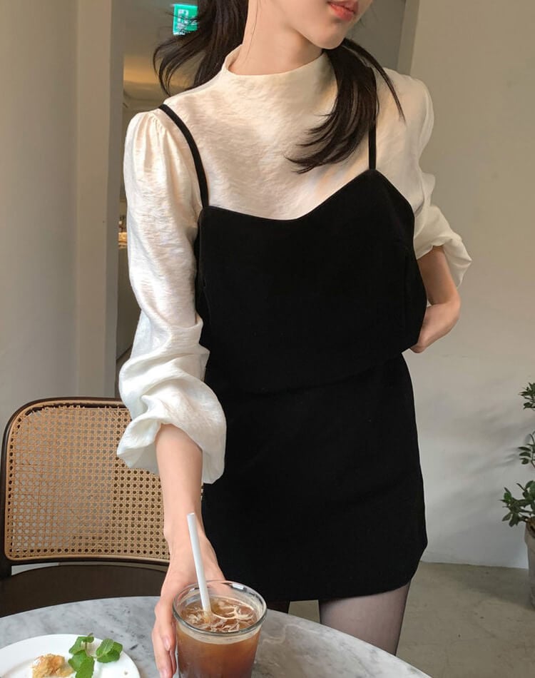 バックリボン ビスチェ ミニスカート セットアップ