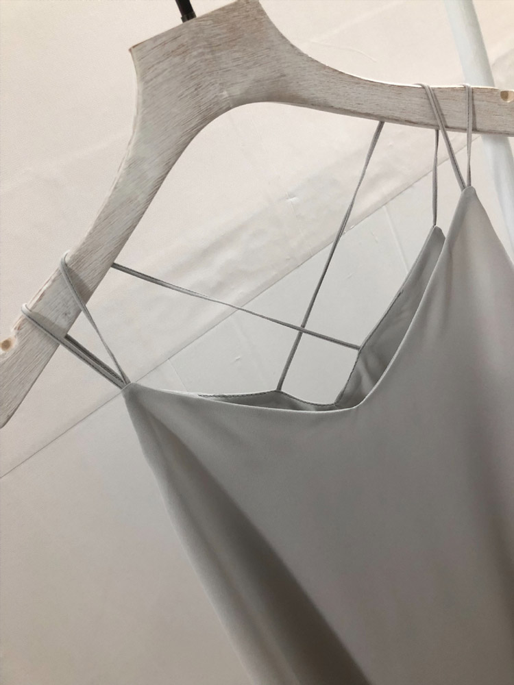 11色☆バッククロス シフォン キャミソール Vネック レディース