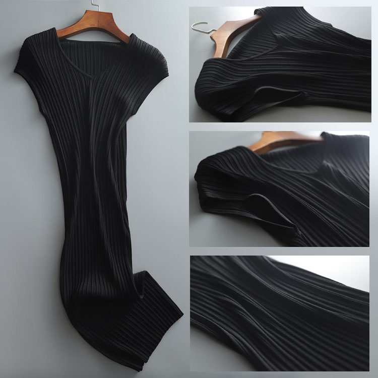 エレガントフィット リブニット タイトワンピース