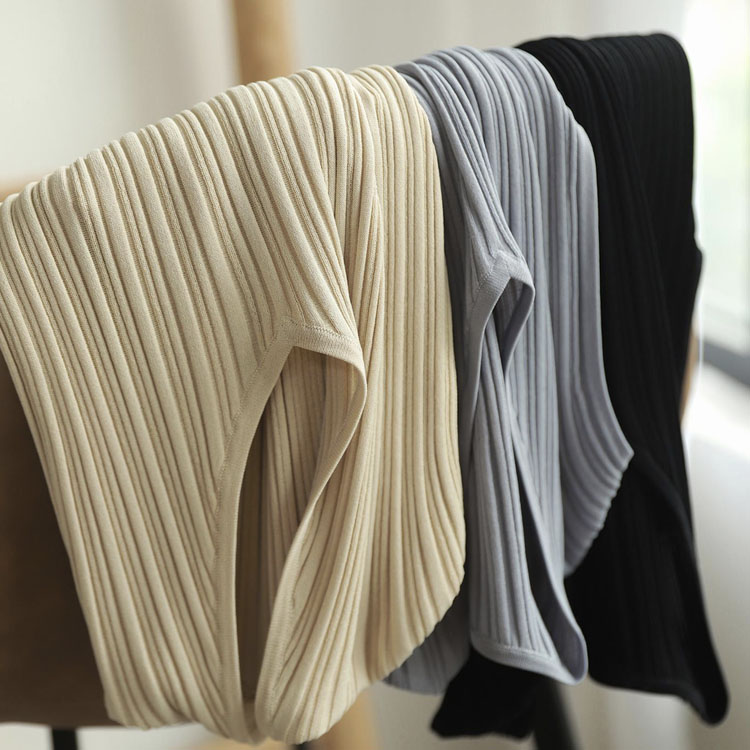 エレガントフィット リブニット タイトワンピース