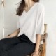 てろんと感 サマーニット 5分袖 カットソー Tシャツ