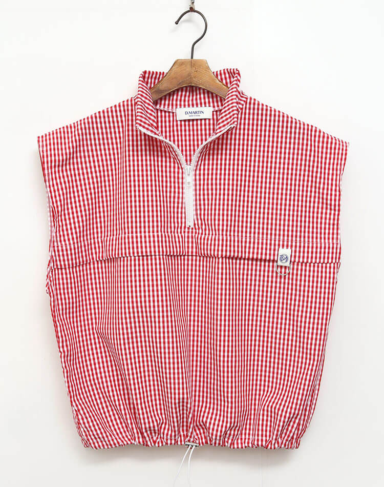 セットアップ可能！ ギンガムチェック ゴルフ トップス