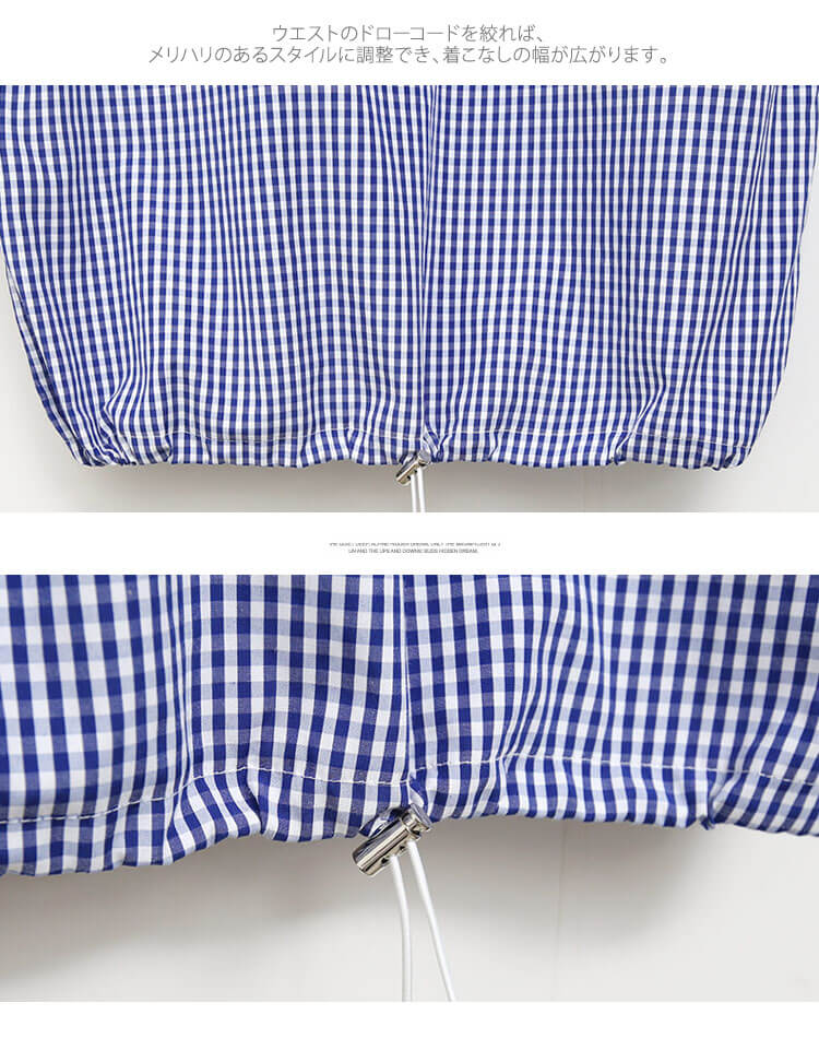 セットアップ可能！ ギンガムチェック ゴルフ トップス