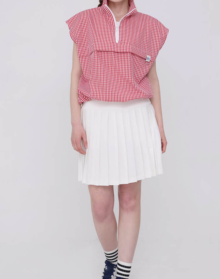 セットアップ可能！ ギンガムチェック ゴルフ トップス