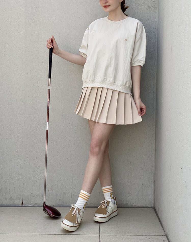 ゴルフ レディース 半袖 ナイロン Tシャツ