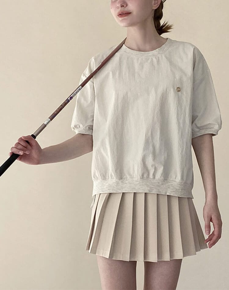 ゴルフ レディース 半袖 ナイロン Tシャツ