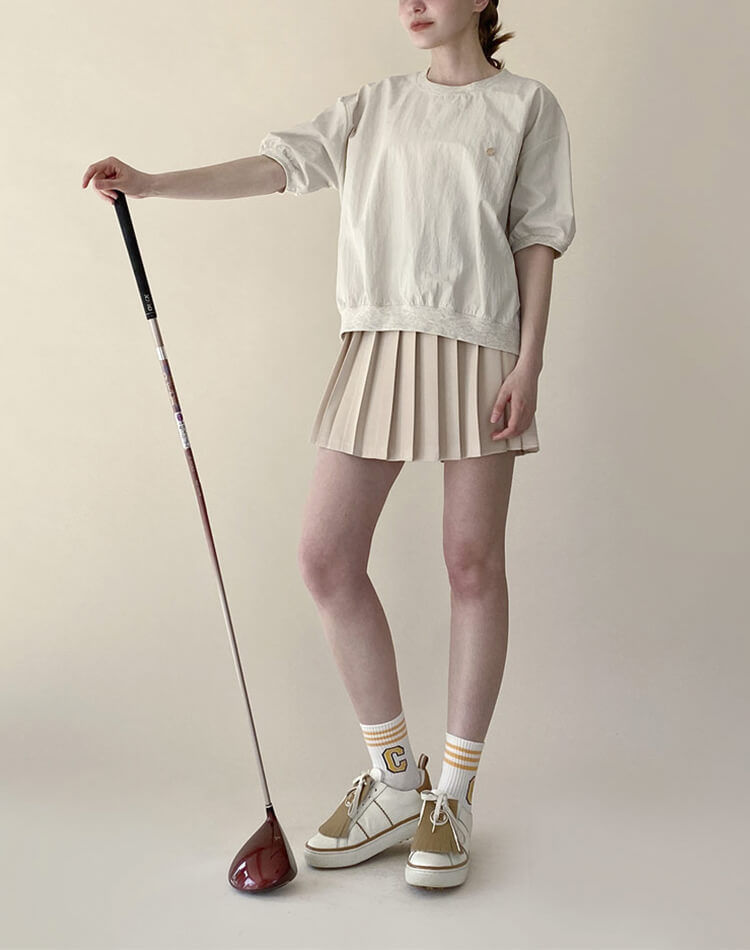 ゴルフ レディース 半袖 ナイロン Tシャツ