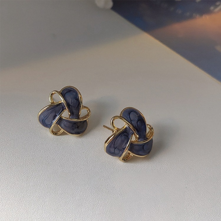 インクアート風 大ぶり エレガント ピアス