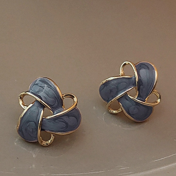 インクアート風 大ぶり エレガント ピアス