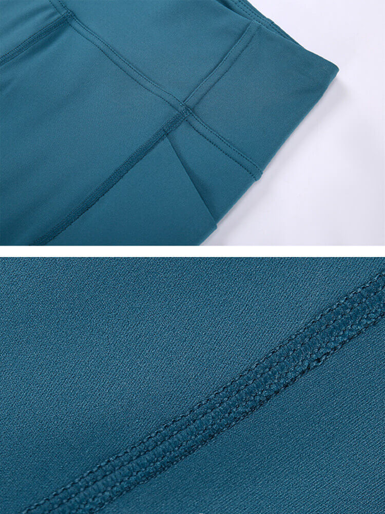 サイド ポケット付き ショート丈 レギンス