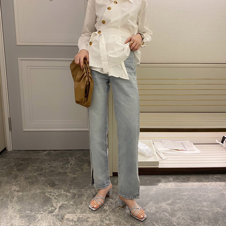 ストリング チャンキーヒール サンダル