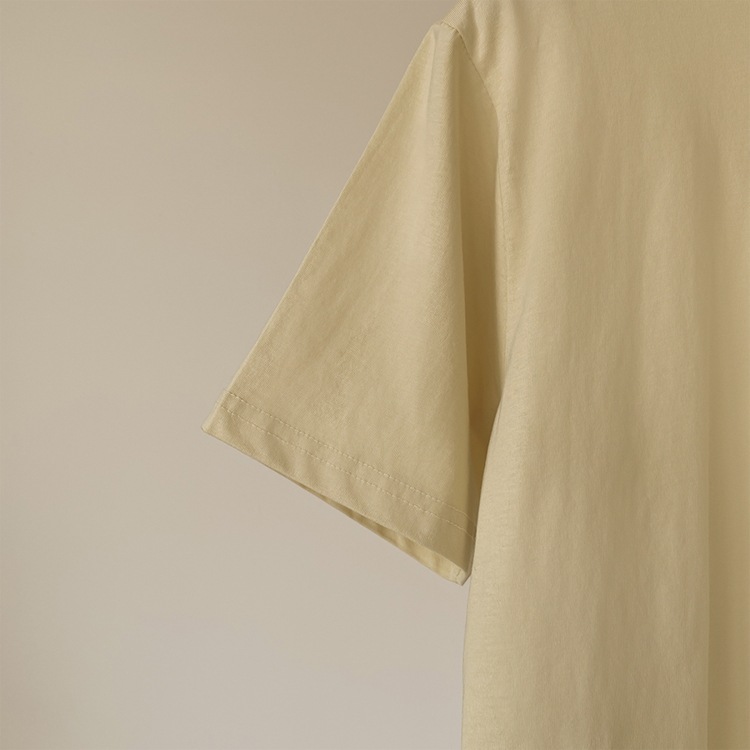 シャーベットカラー クロップド 半袖 Tシャツ