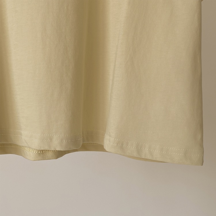 シャーベットカラー クロップド 半袖 Tシャツ