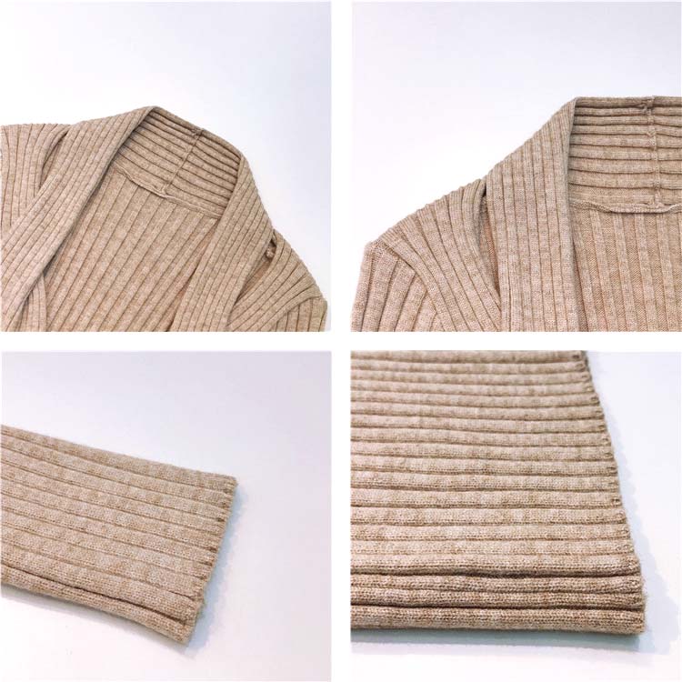 フロントスリット リブニット タイトワンピース