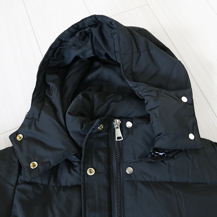 ダウン90% フード付 ロング丈 ダウン ベンチコート