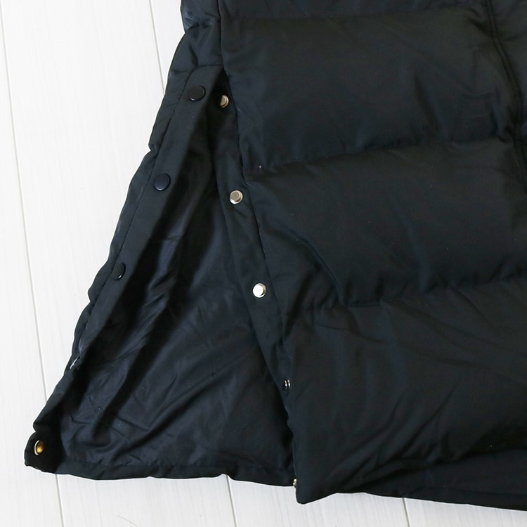 ダウン90% フード付 ロング丈 ダウン ベンチコート