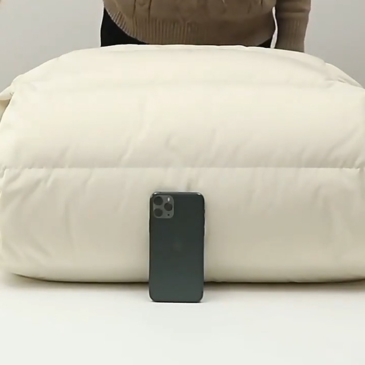 ダウン90% フード付 ロング丈 ダウン ベンチコート