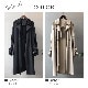 定番 シンプル ダブルボタン 薄手 トレンチコート