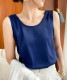 シンプルサテン インナー タンクトップ トップス