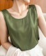 シンプルサテン インナー タンクトップ トップス