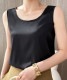シンプルサテン インナー タンクトップ トップス