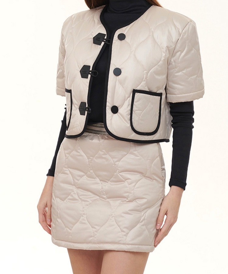 キルティング ウェロンダウン タイトスカート 

