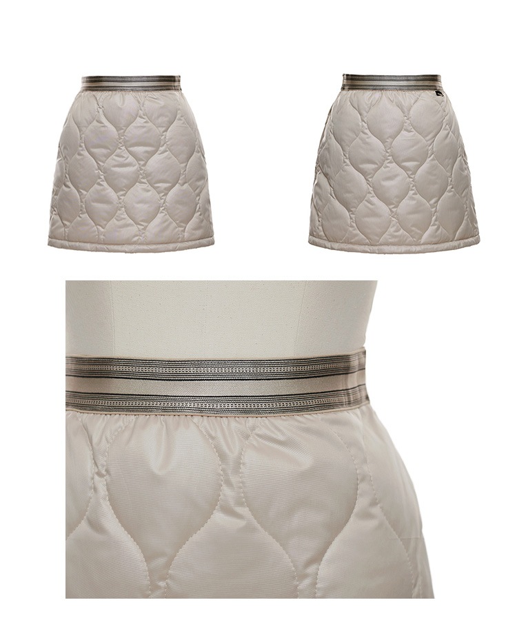 キルティング ウェロンダウン タイトスカート 

