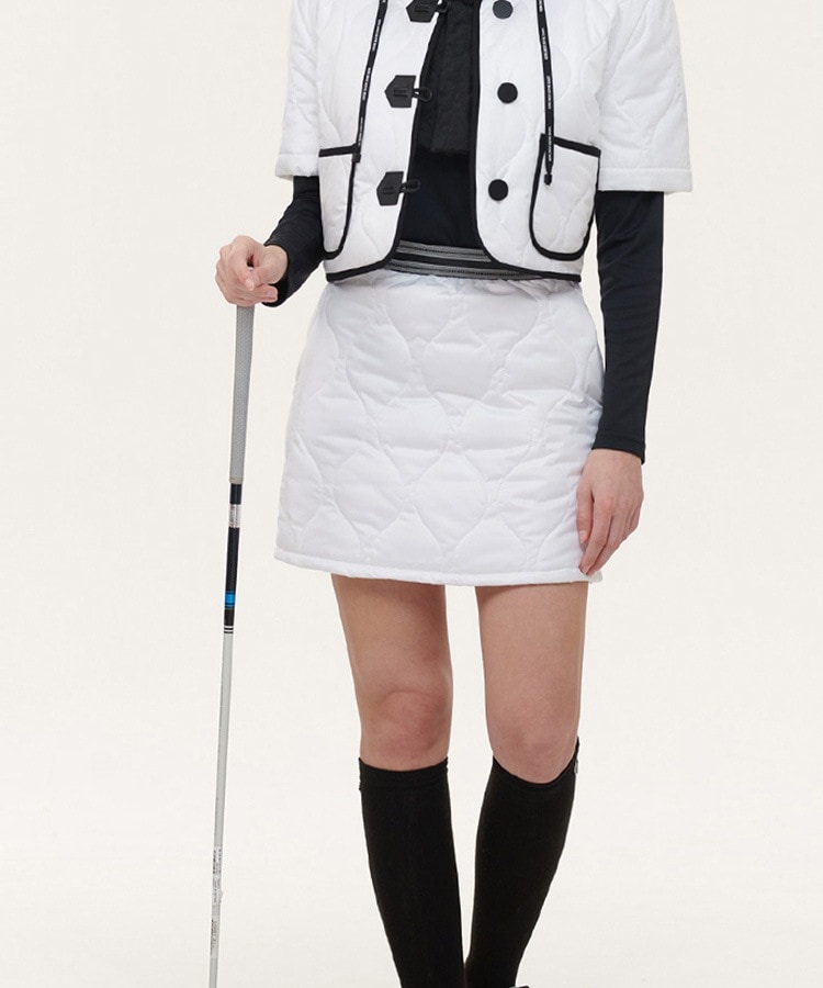 キルティング ウェロンダウン タイトスカート 

