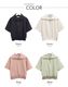 ゴルフ 韓国 セーラーカラー 半袖トップス	