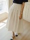 さわやか ミモレ丈 Aライン プリーツスカート