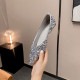 柔らかい スパンコール ポインテッドトゥ フラットパンプス