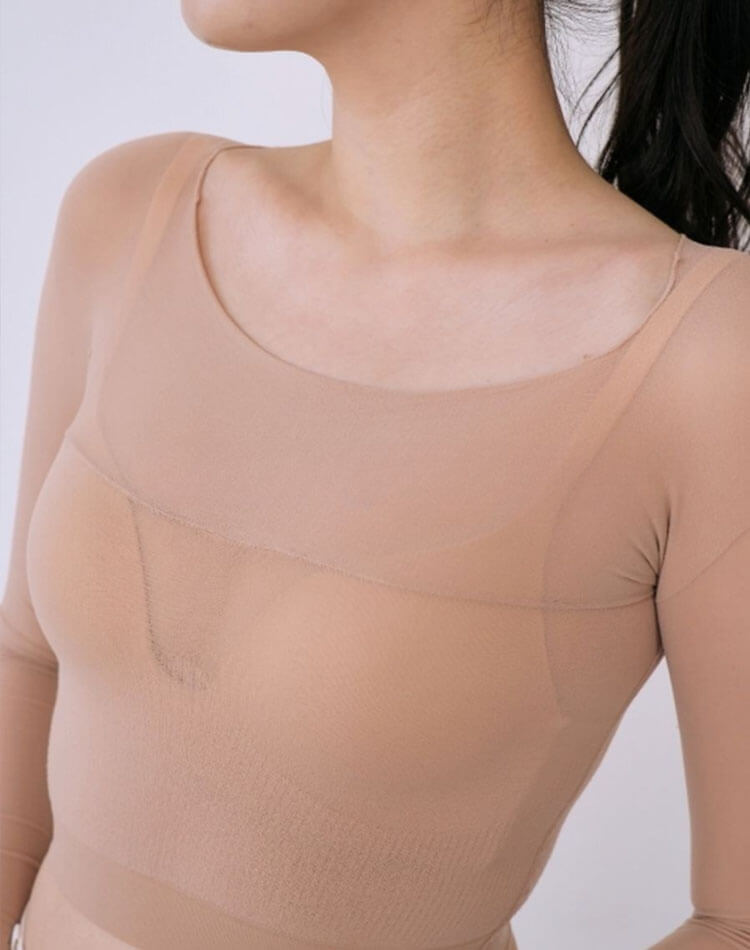 ゴルフ用 UVカット ストッキング素材 インナー 長袖 トップス