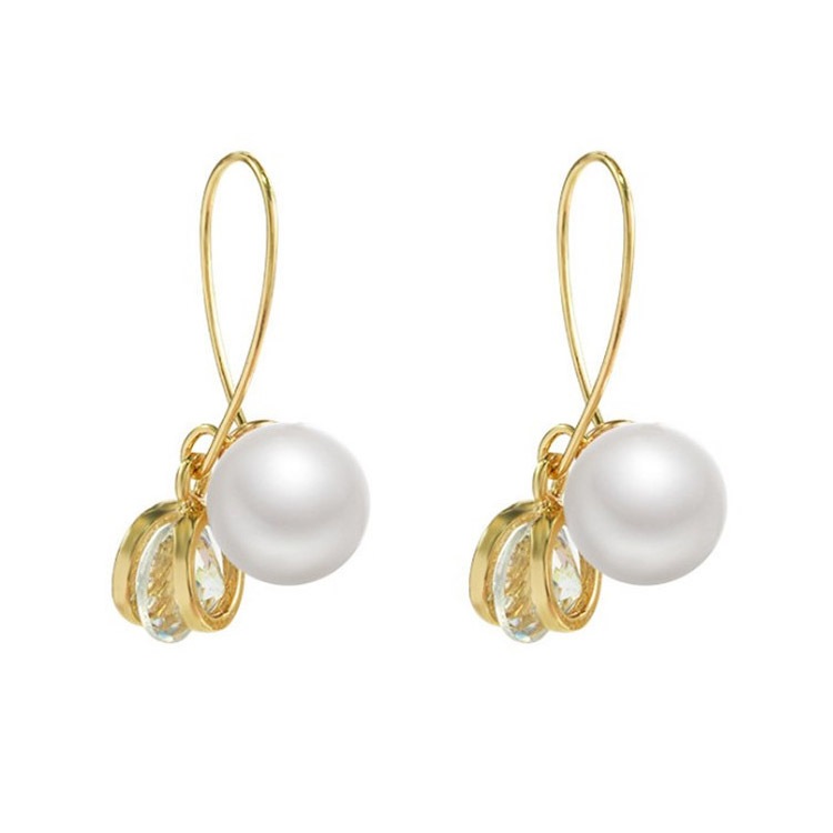 パールキャッチ メタルボール ストーン フープピアス